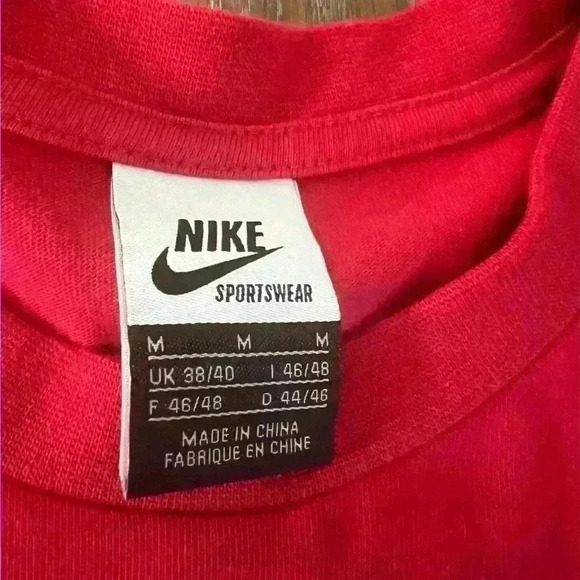 NIKE Men’s Get Your Weight Up Money Spell Out Short Sleeve White Sz M - Picture 3 of 3